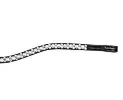 Kavalkade Sparkle Curved Browband 13 Kavalkade Sparkle Curved Browband -Equestrian Supply Store sparkle white curved brow black white front 20215 kavalkade 77693.1680800651