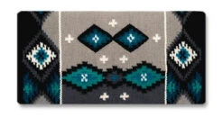 Mayatex Square Cut Navajo Blanket -Equestrian Supply Store square cut navajo grey turq 1462 5 mayatex 69105.1674924729