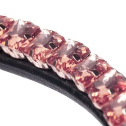 Kavalkade Square Crystal Curved Browband -Equestrian Supply Store square rose curved browband black rose stones 202 35 blk kavalkade 90544.1680812671