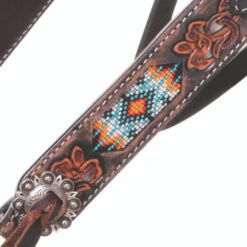 Circle Y Sunset Beaded Filigree Brow Headstall 7 Circle Y Sunset Beaded Filigree Brow Headstall -Equestrian Supply Store sunset beaded brow headstall vintage cheek X0216 500V circle y 51087.1569448834