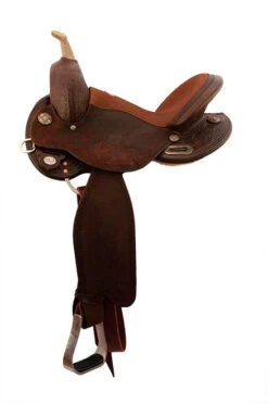 Circle Y KK Swift Barrel Saddle 1522 -Equestrian Supply Store swift barrel saddle left thumbnail 1522 circle y 60847.1572395817