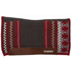 Weaver Leather Synergy Clover Flex Contour Performance Fleece Pad -Equestrian Supply Store synergy flex clover fleece charcoal grey taupe 36002 352 weaver 24753.1679506515