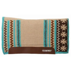 Weaver Leather Synergy Clover Flex Contour Performance Fleece Pad -Equestrian Supply Store synergy flex clover fleece sand brown 36002 353 weaver 88394.1679506646