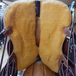McCall McLite Wade Saddle -Equestrian Supply Store tag mclite wade natural round basket underside mccall 23537.1605908303