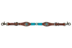 Circle Y Turquoise Round Up Wither Strap -Equestrian Supply Store turquoise round u wither strap reg.oil 1025 45 S4 circle y 47658.1686167005