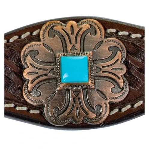 Circle Y Turquoise Round Up Breast Collar 3 Circle Y Turquoise Round Up Breast Collar