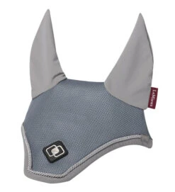 LeMieux Ultra Mesh Fly Hood -Equestrian Supply Store ultra mesh fly bonnet grey front 4836 lemieux 33287.1646167516