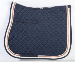 USG All Purpose/Close Contact Square Pad -Equestrian Supply Store usg ap pad navy orange white 10708.1589057202
