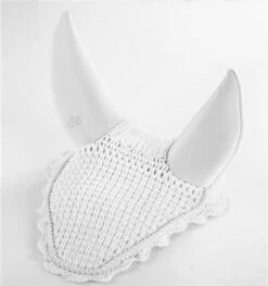 USG Silence Fly Bonnet -Equestrian Supply Store usg silence fly bonnet white 15884.1579222670